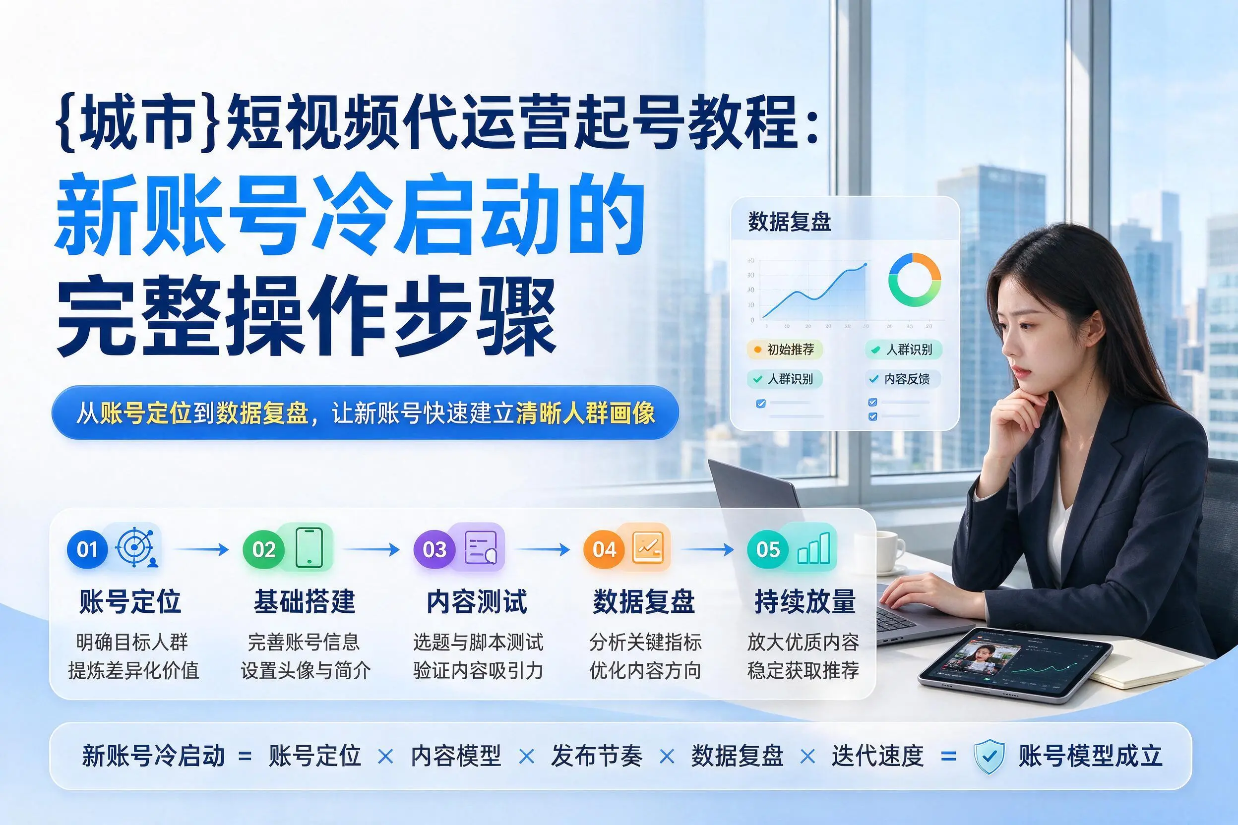 乐东短视频代运营起号教程：新账号冷启动的完整操作步骤