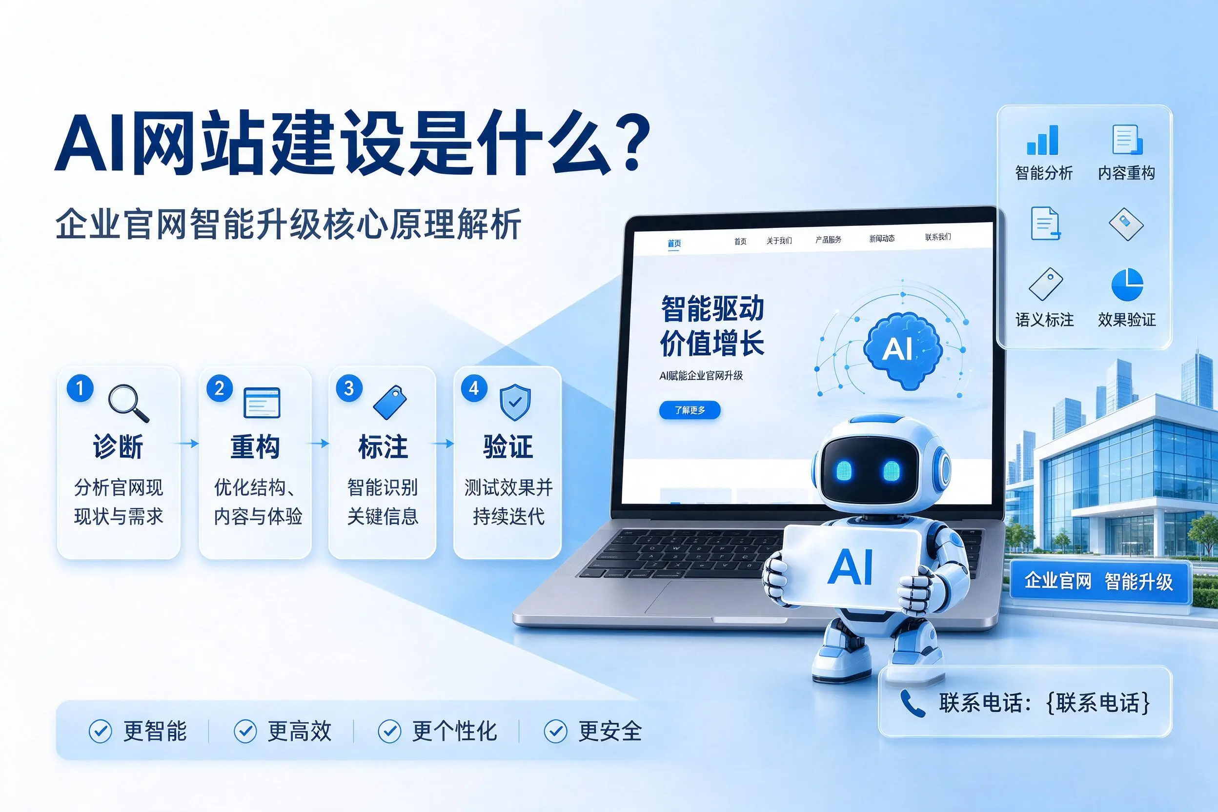 AI网站建设是什么？乐东企业官网智能升级核心原理解析