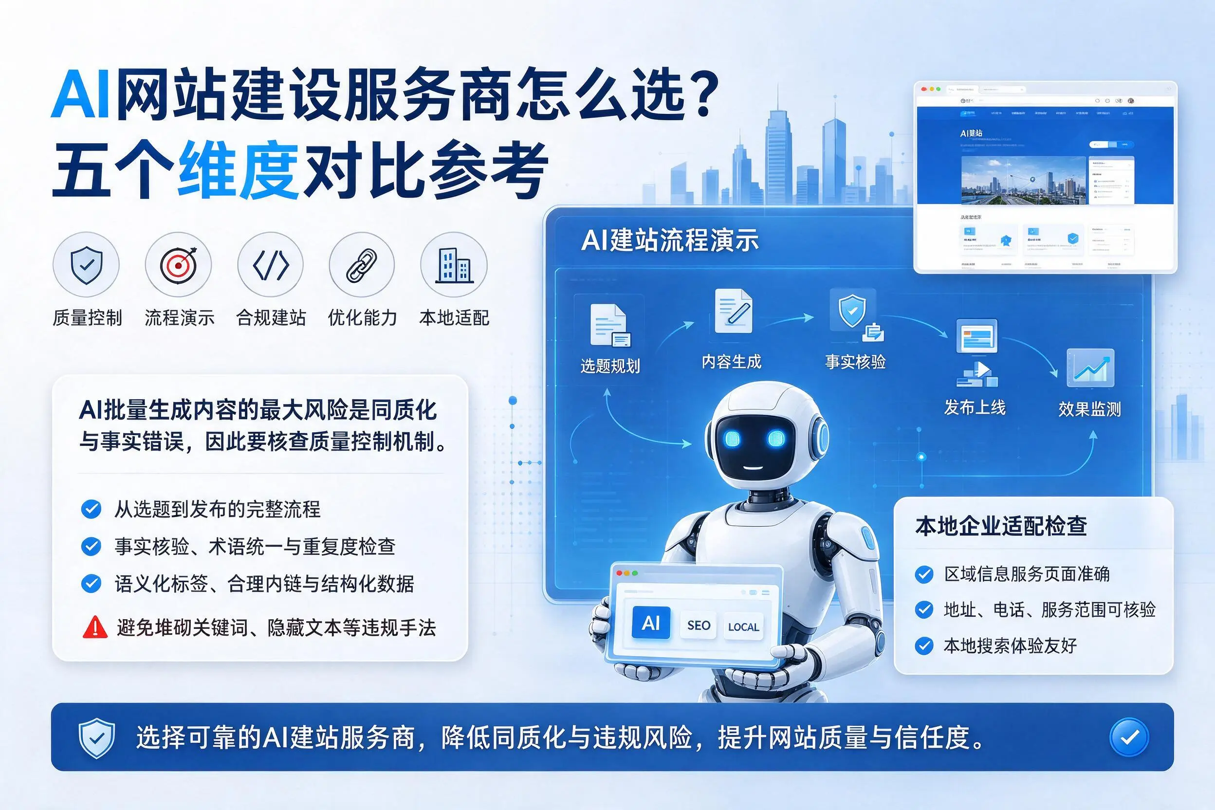 乐东AI网站建设服务商怎么选？五个维度对比参考